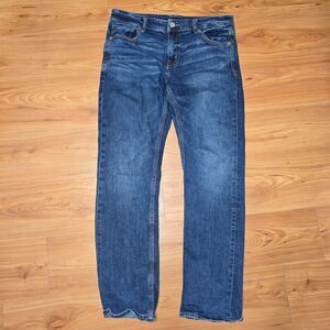 BKE Mens Tyler Straight Leg Blue Jeans size 34X34